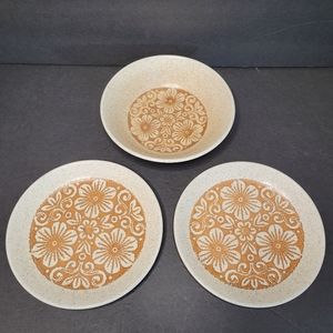 Vintage Biltons Lot Two Dessert Snack Salad Plates and One Cereal Bowl Excellent